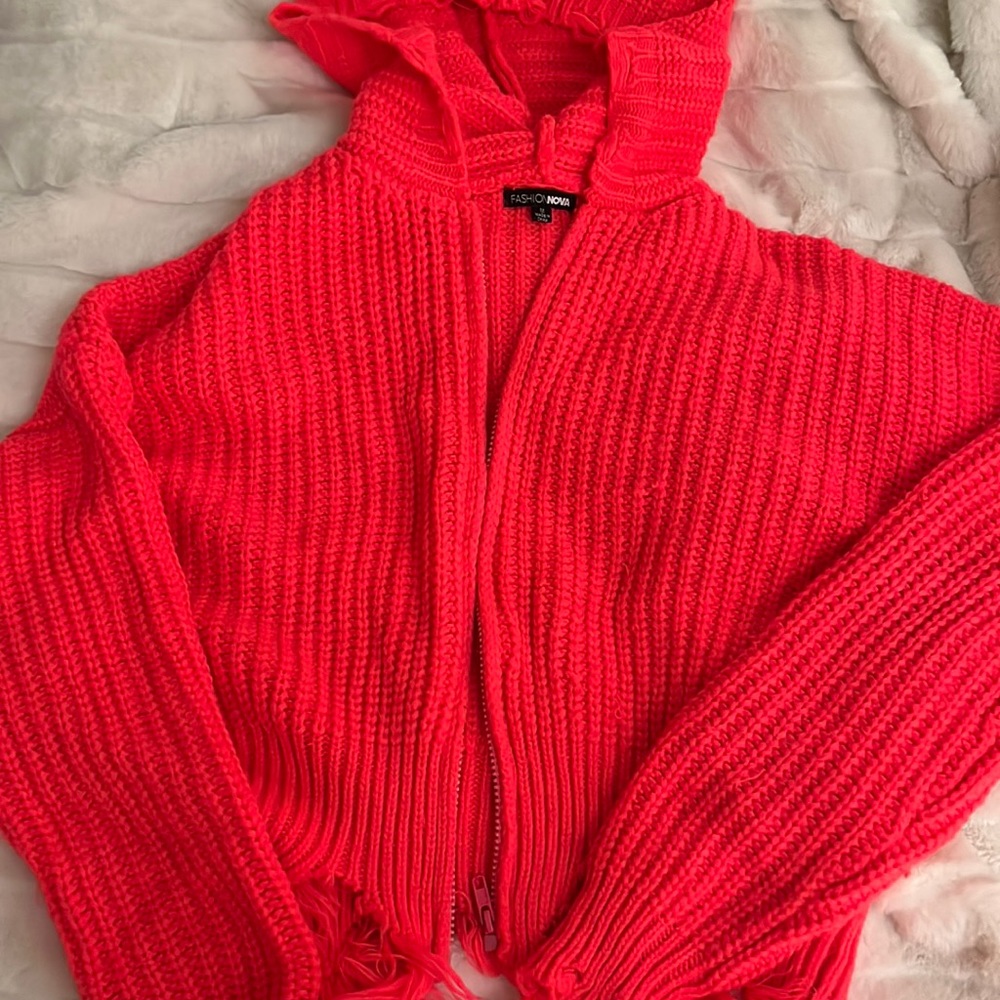 Fashion Nova Neon Crop Sweater